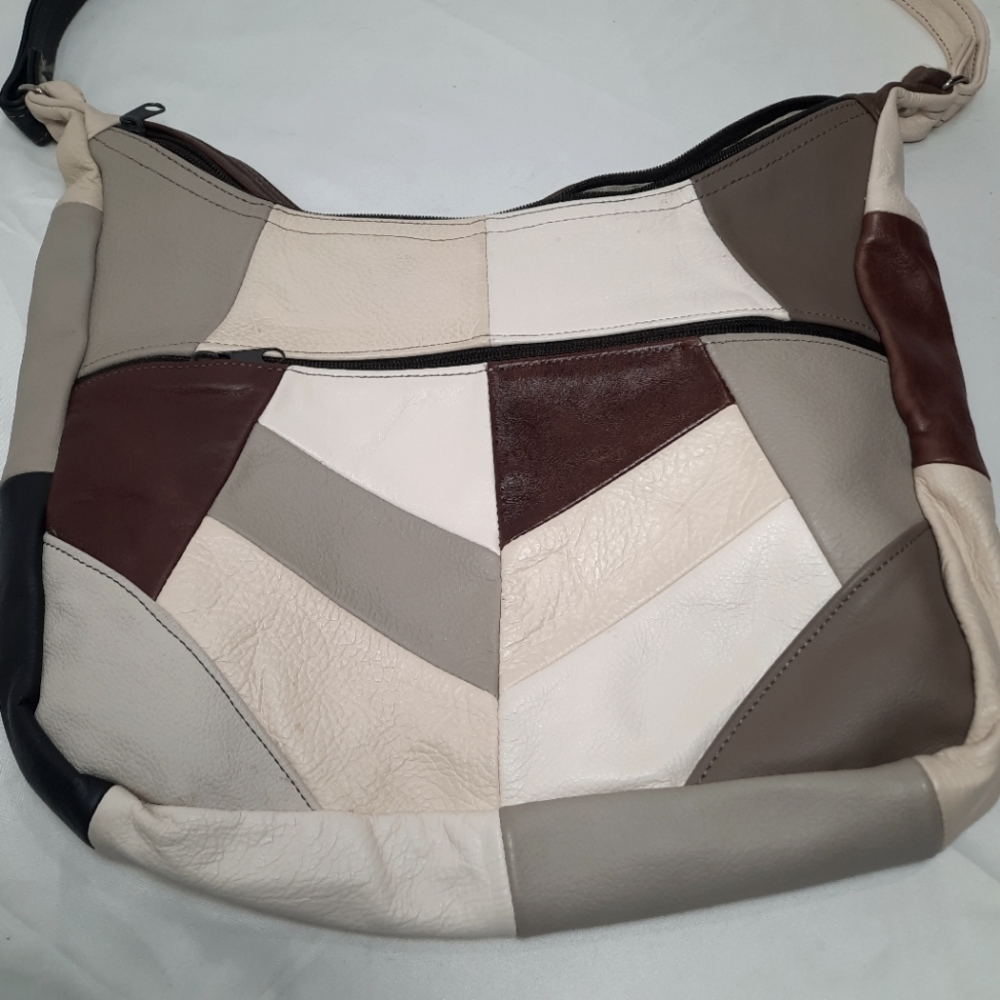 Vintage 70’s patchwork leather purse Cross Body Bag